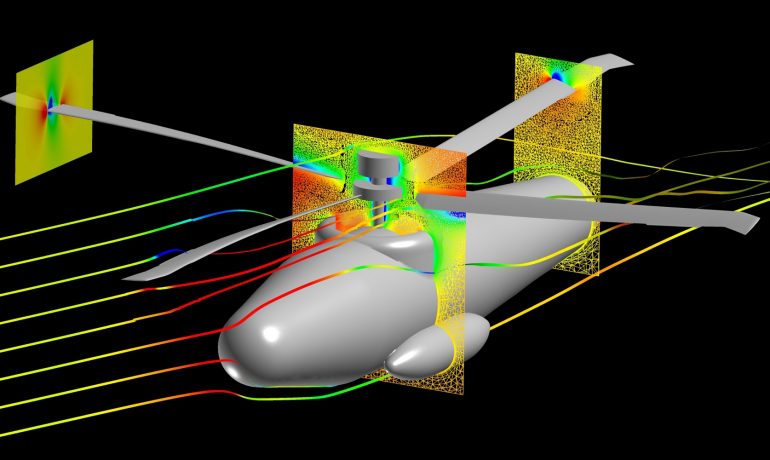 Rotorcraft simulation analysis FUN3D